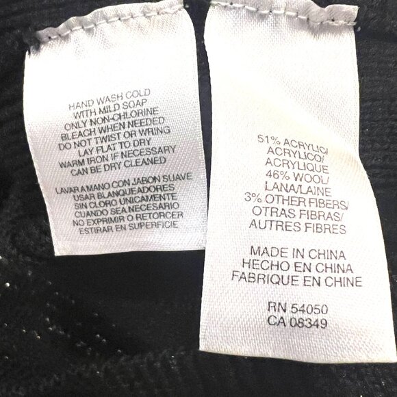 Nine West Bolero Bell Sleeves Crop Jacket/Cardigan Sweater-Black/Copper-Large - Picture 15 of 16